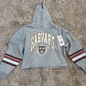 Cute Cropped Harvard Hoodie